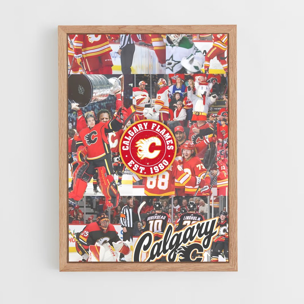 Poster Flames of Calgary – affiche Hockey sur glace (vue 4)